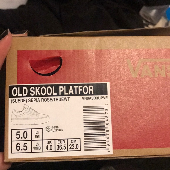 VANS OLD SKOOLPLATFORM SEPIA ROSE!💖 - Picture 7 of 7